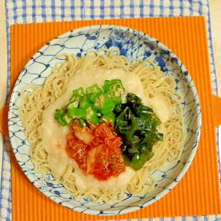 とろろキムチの冷麺♪